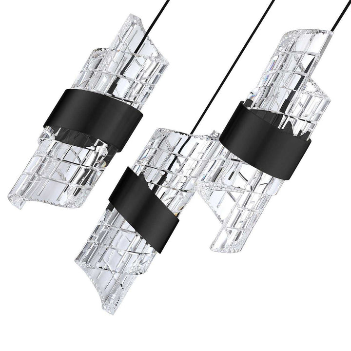 Silhouettes LED Pendant Pan in Black Kendal Canada