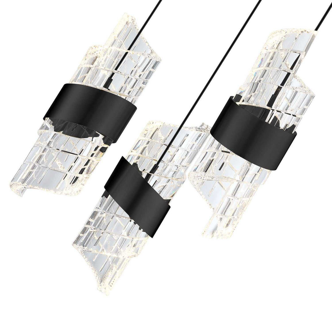 Silhouettes LED Pendant Pan in Black Kendal Canada