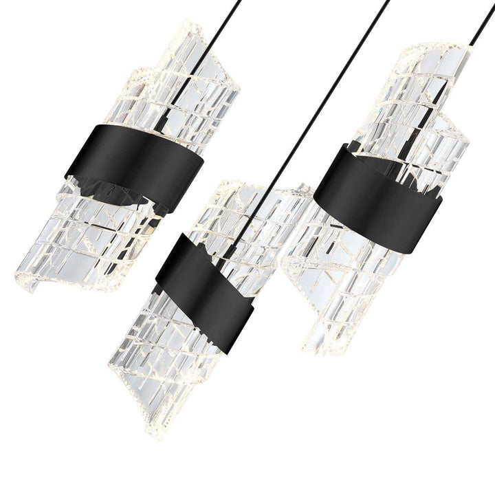 Silhouettes LED Pendant Pan in Black Kendal Canada