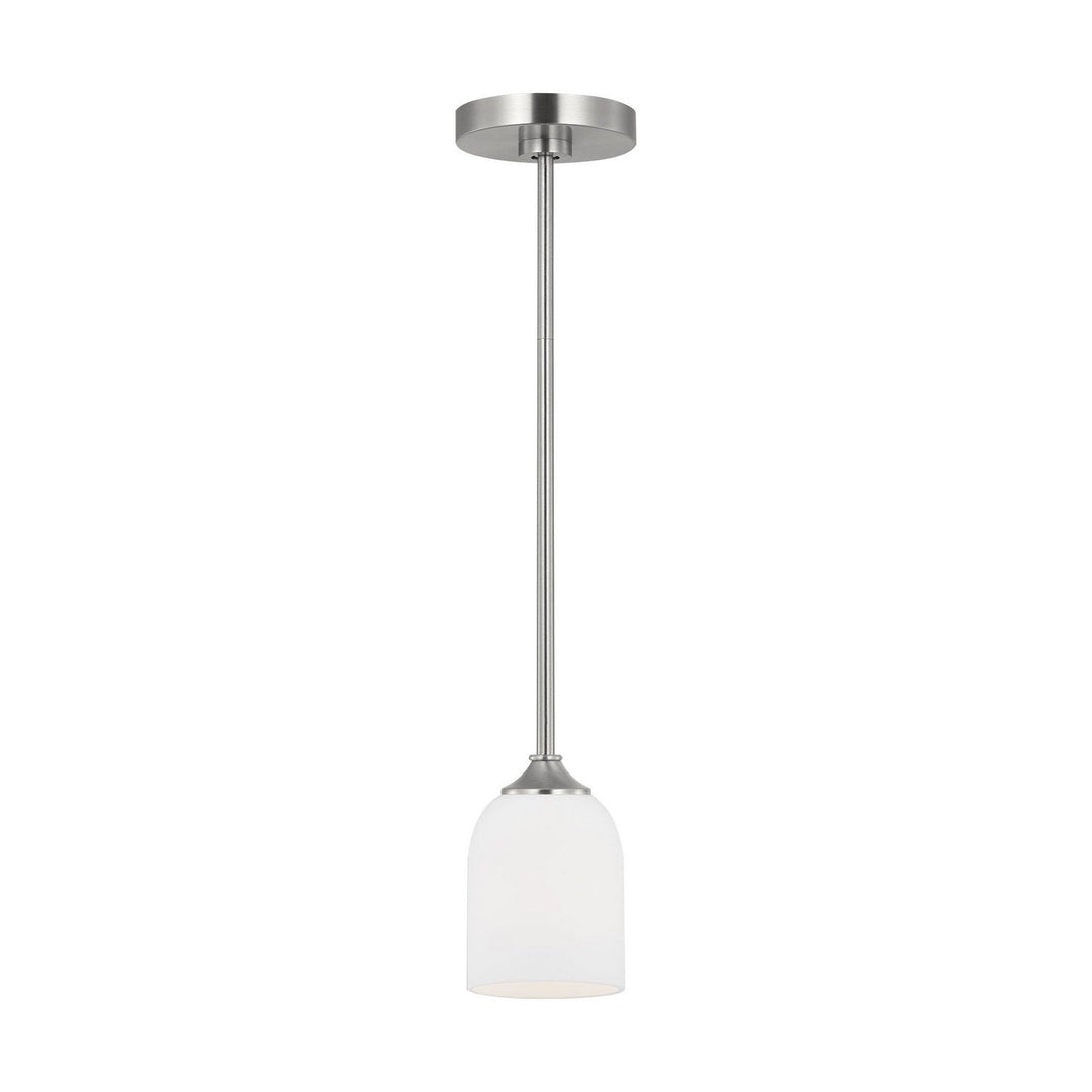 Generation Lighting Canada - GLP1021EN3/BS - One Light Mini Pendant - Emile - Brushed Steel