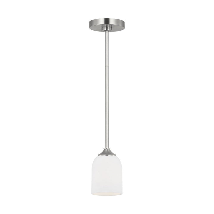 Generation Lighting Canada - GLP1021EN3/BS - One Light Mini Pendant - Emile - Brushed Steel