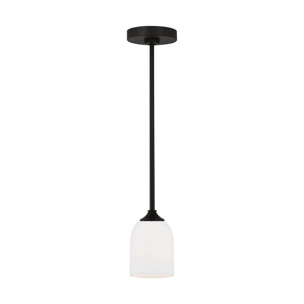 Generation Lighting Canada - GLP1021EN3/MBK - One Light Mini Pendant - Emile - Midnight Black