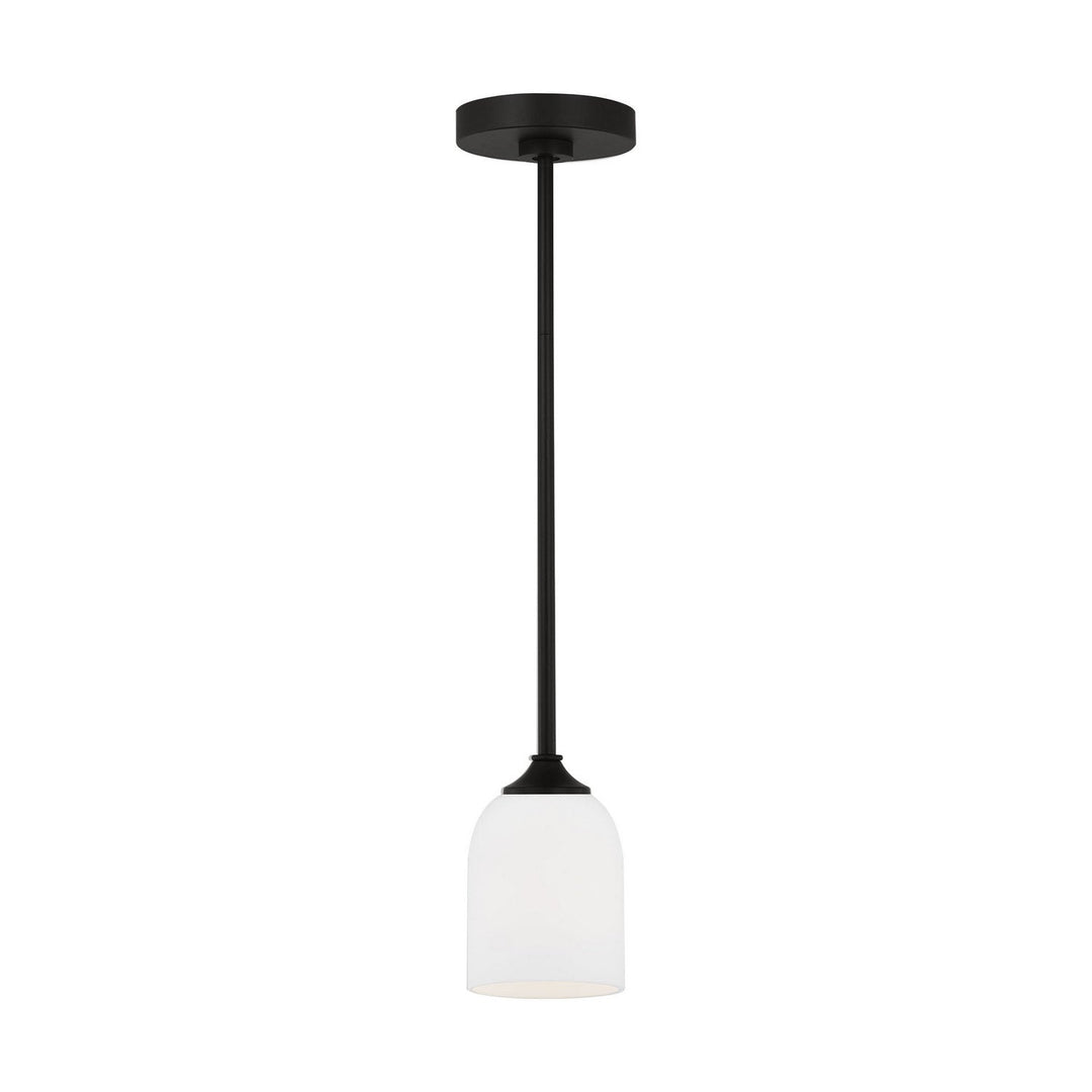 Generation Lighting Canada - GLP1021EN3/MBK - One Light Mini Pendant - Emile - Midnight Black