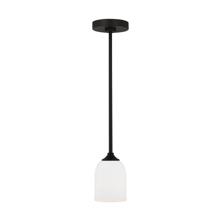 Generation Lighting Canada - GLP1021EN3/MBK - One Light Mini Pendant - Emile - Midnight Black