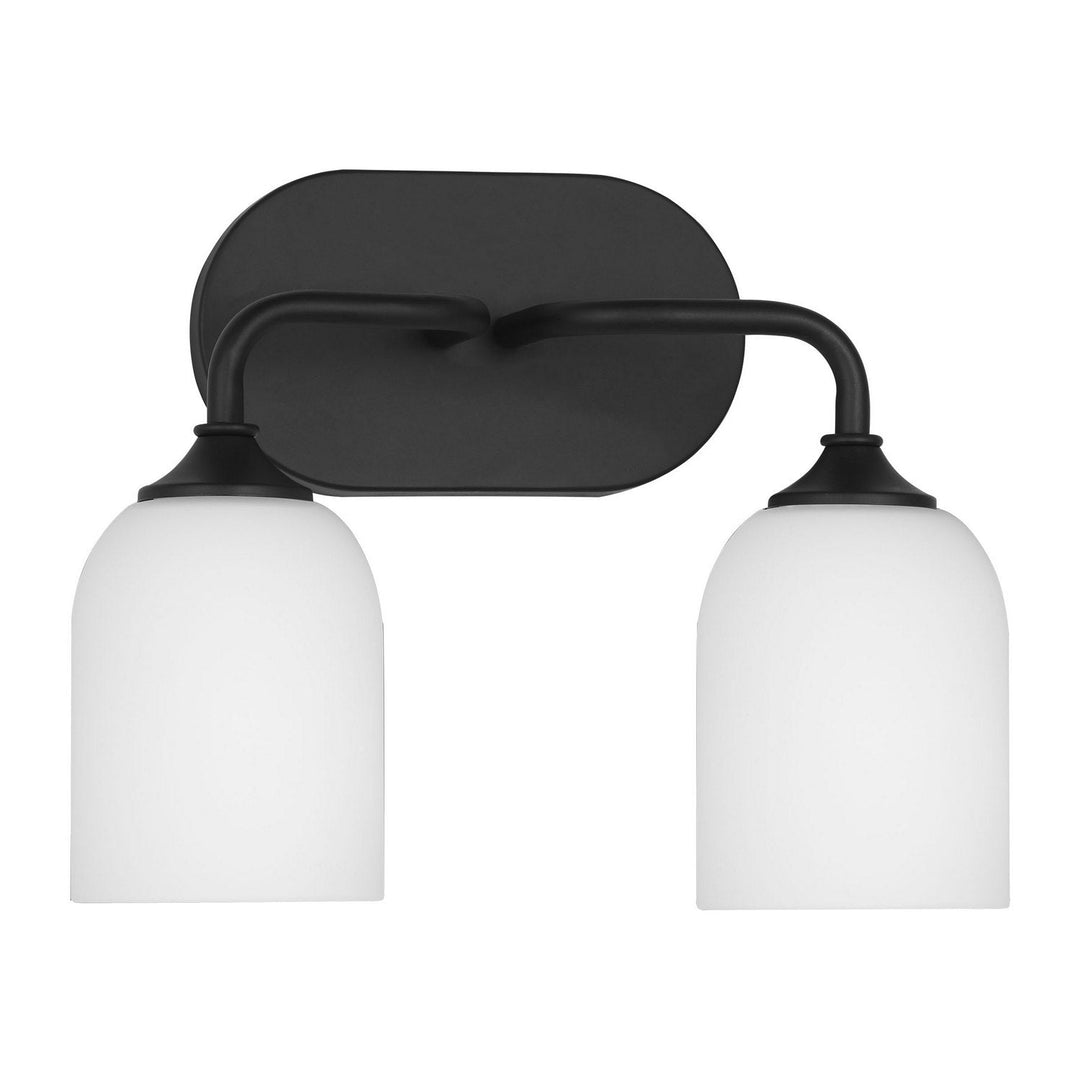 Generation Lighting Canada - GLV1022EN3/MBK - Two Light Vanity - Emile - Midnight Black
