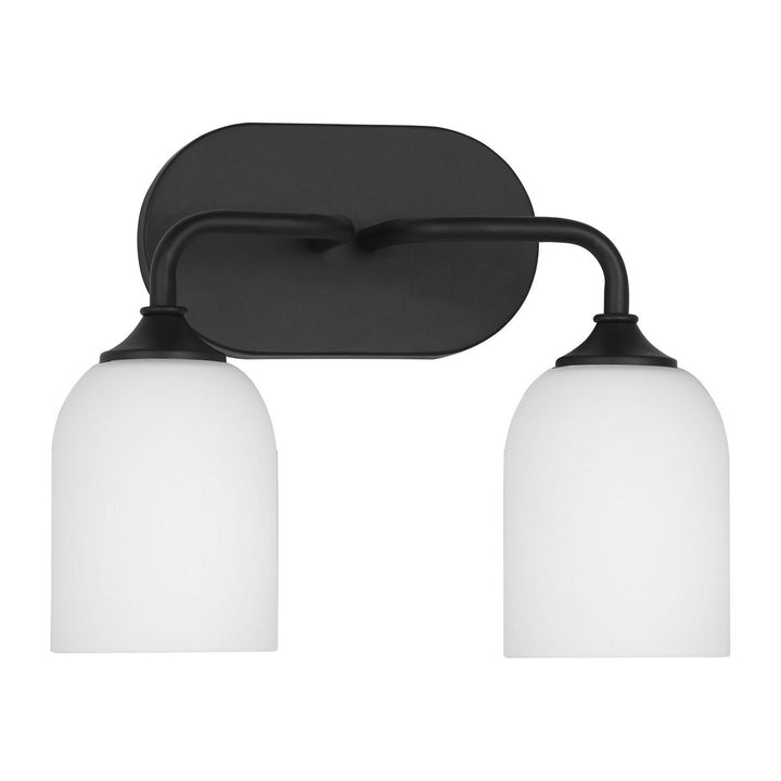 Generation Lighting Canada - GLV1022EN3/MBK - Two Light Vanity - Emile - Midnight Black