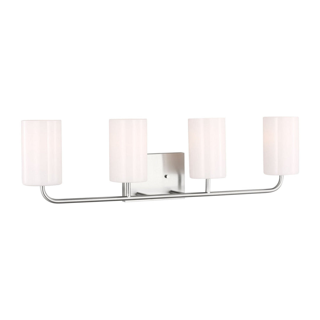 Generation Lighting Canada - GLV1004EN3/BS - Four Light Vanity - Rhett - Brushed Steel