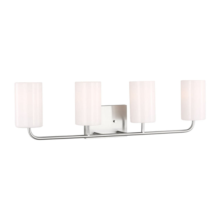 Generation Lighting Canada - GLV1004EN3/BS - Four Light Vanity - Rhett - Brushed Steel
