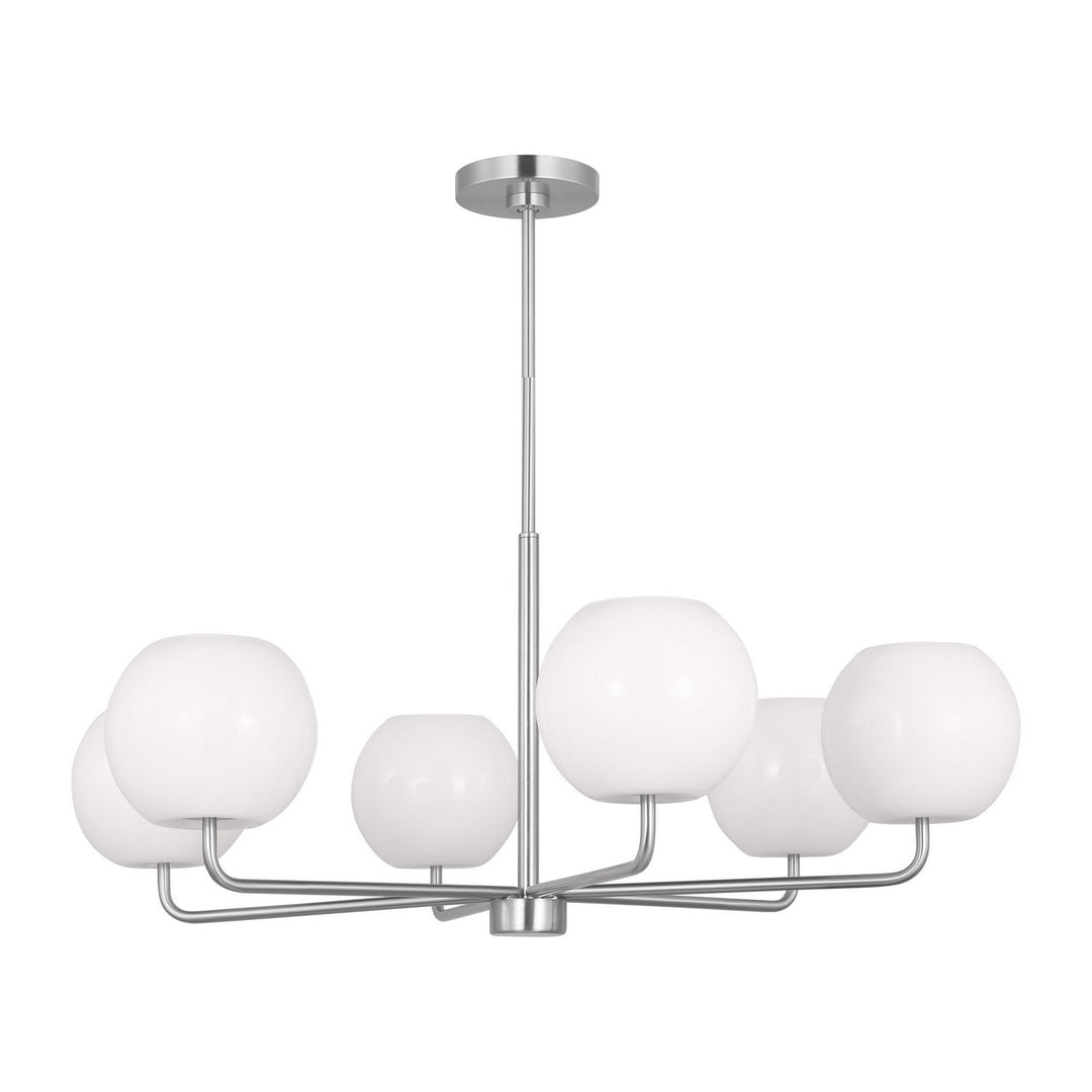 Generation Lighting Canada - GLC1066EN3/BS - Six Light Chandelier - Rory - Brushed Steel