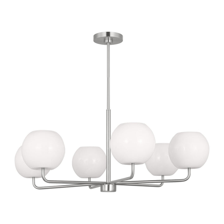Generation Lighting Canada - GLC1066EN3/BS - Six Light Chandelier - Rory - Brushed Steel