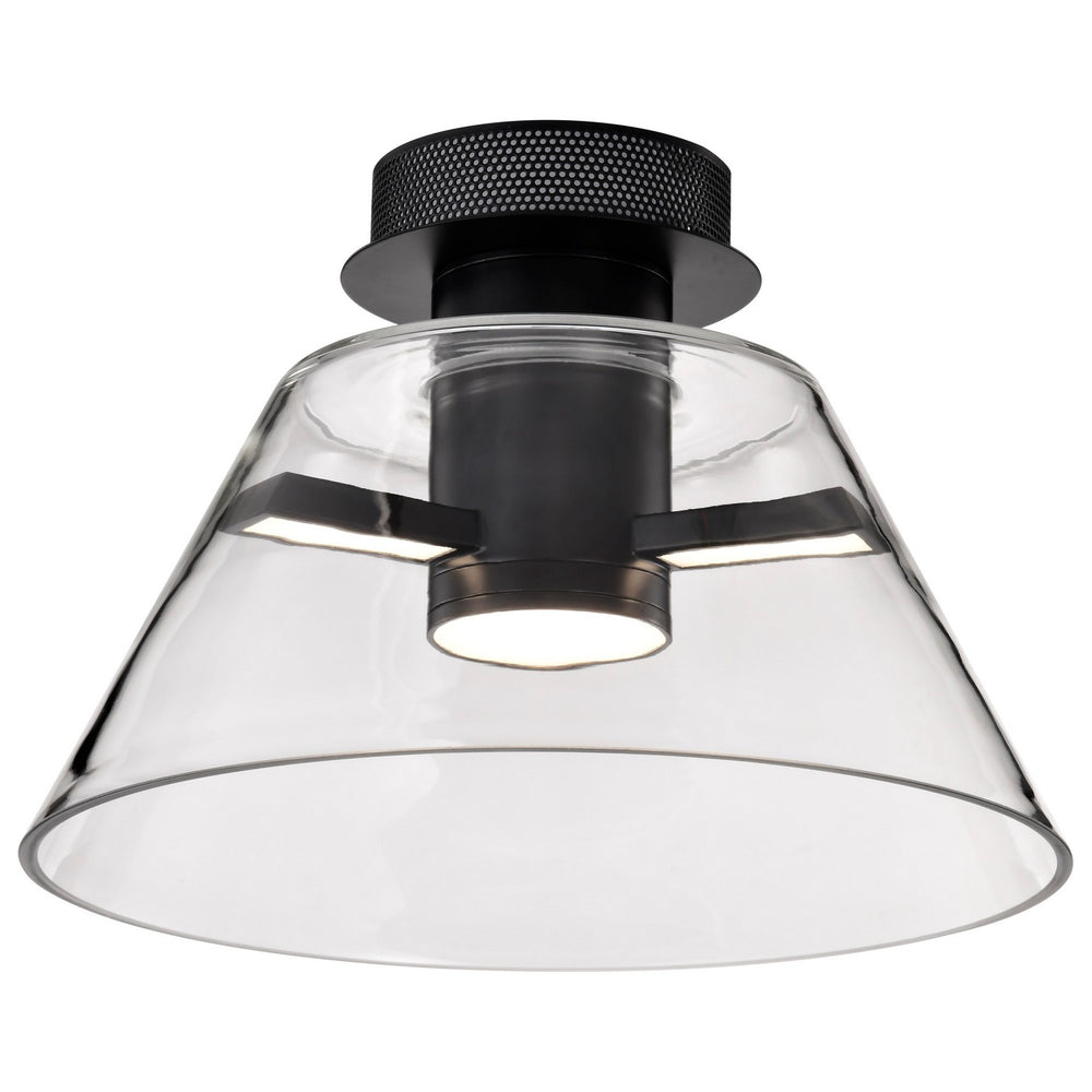 Nuvo Canada - 62-2063 - LED Semi Flush Mount - Edmond - Matte Black