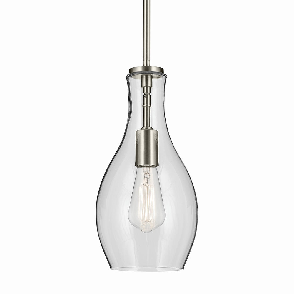 Kichler Canada - 42456NI - One Light Pendant - Everly - Brushed Nickel