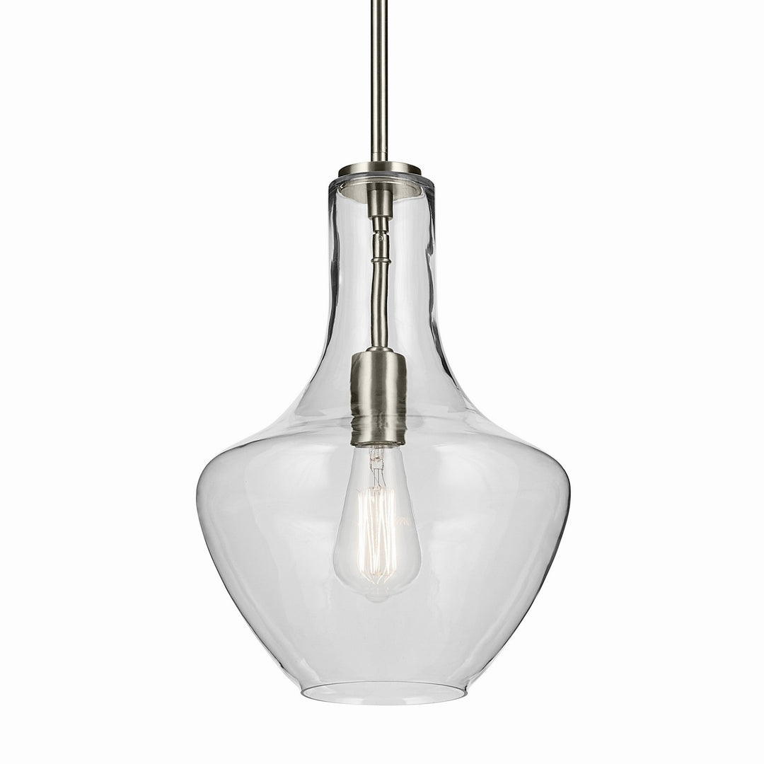 Kichler Canada - 42141NI - One Light Pendant - Everly - Brushed Nickel