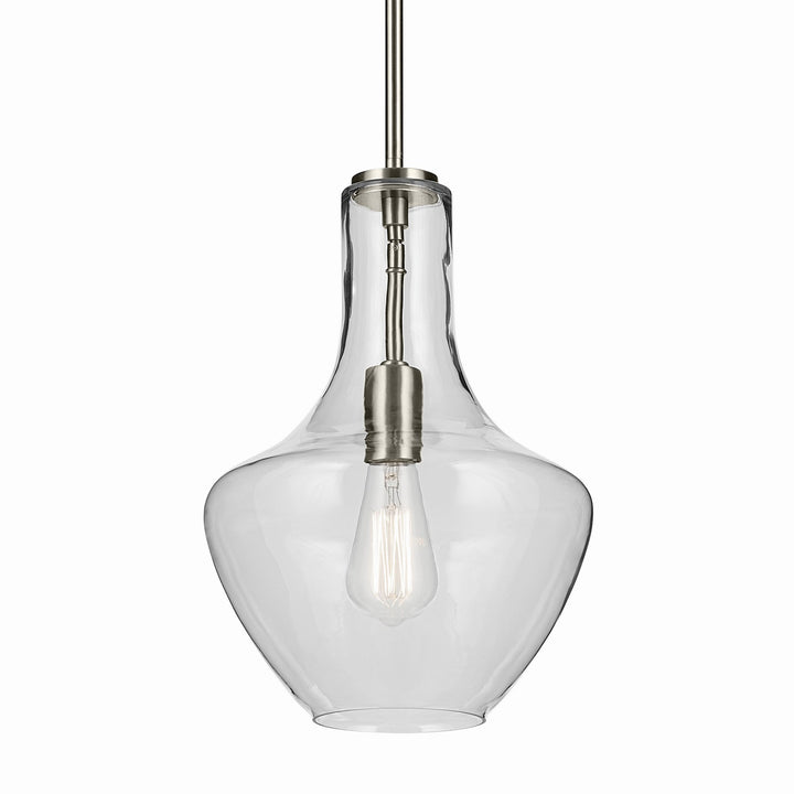 Kichler Canada - 42141NI - One Light Pendant - Everly - Brushed Nickel