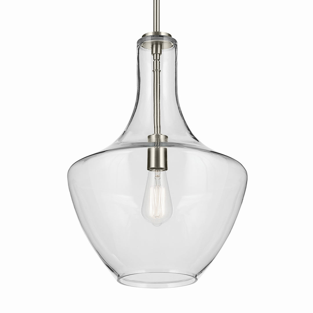 Kichler Canada - 42046NI - One Light Pendant - Everly - Brushed Nickel