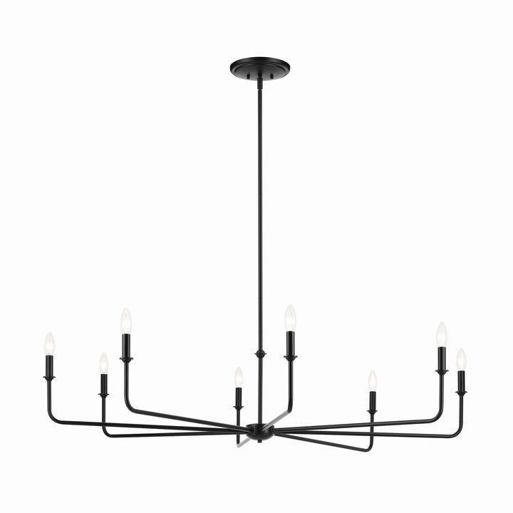 Kichler Canada - 52521BK - Eight Light Chandelier - Pallas - Black
