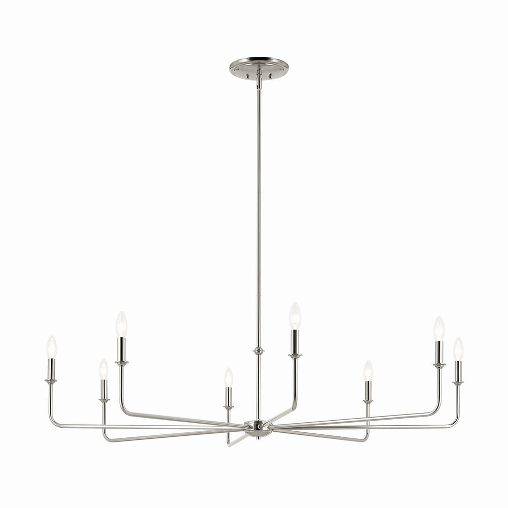 Kichler Canada - 52521PN - Eight Light Chandelier - Pallas - Polished Nickel