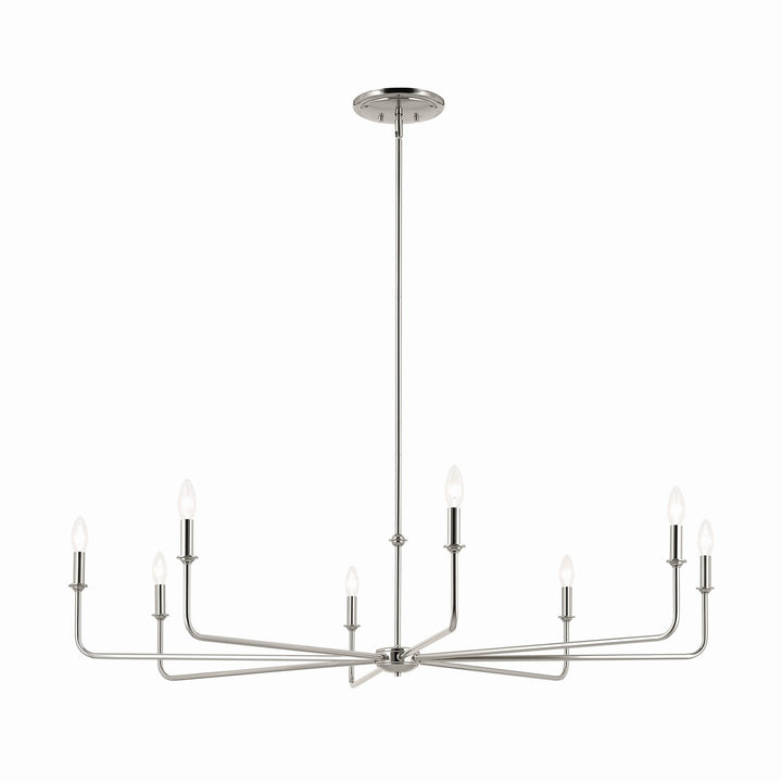 Kichler Canada - 52521PN - Eight Light Chandelier - Pallas - Polished Nickel