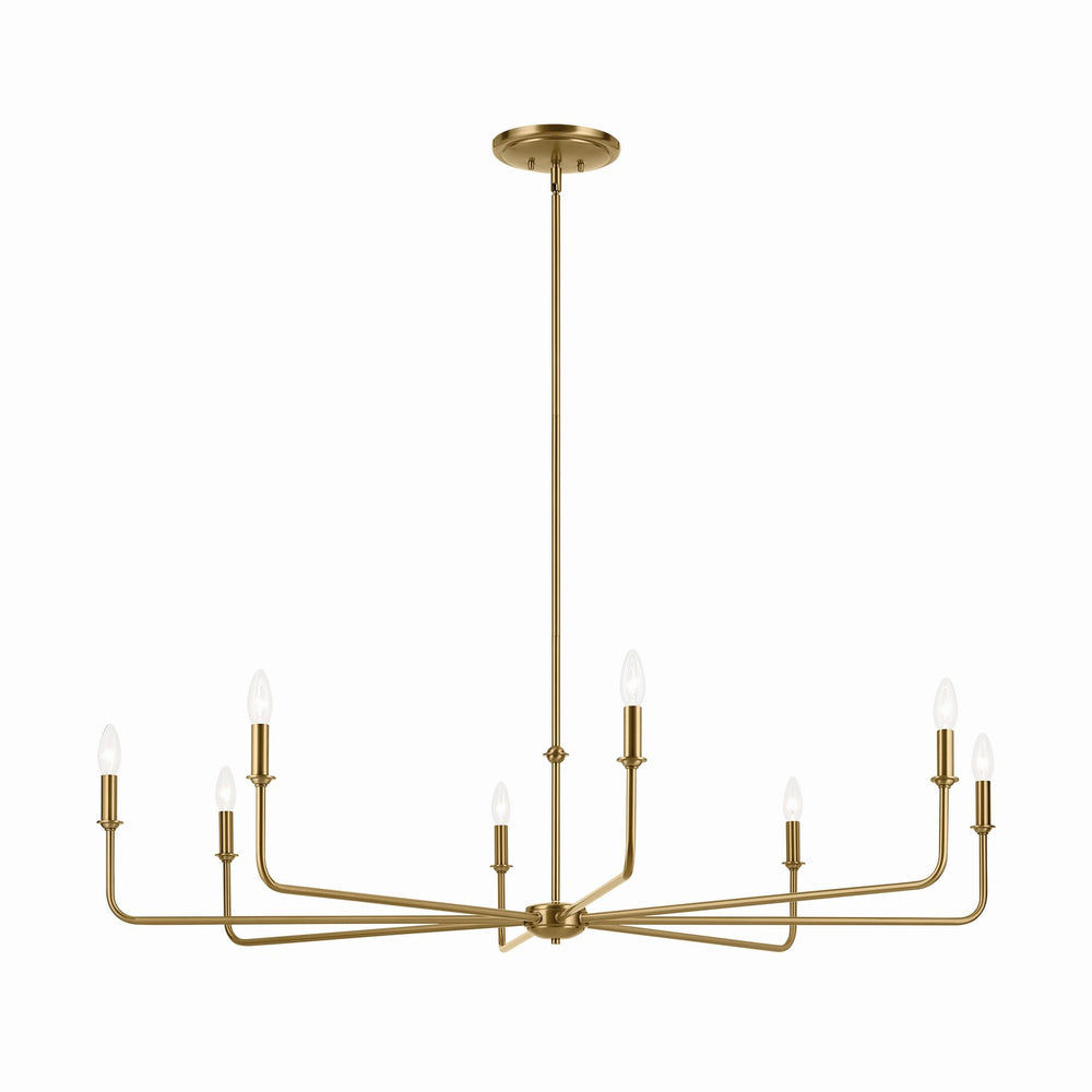 Kichler Canada - 52521BNB - Eight Light Chandelier - Pallas - Brushed Natural Brass