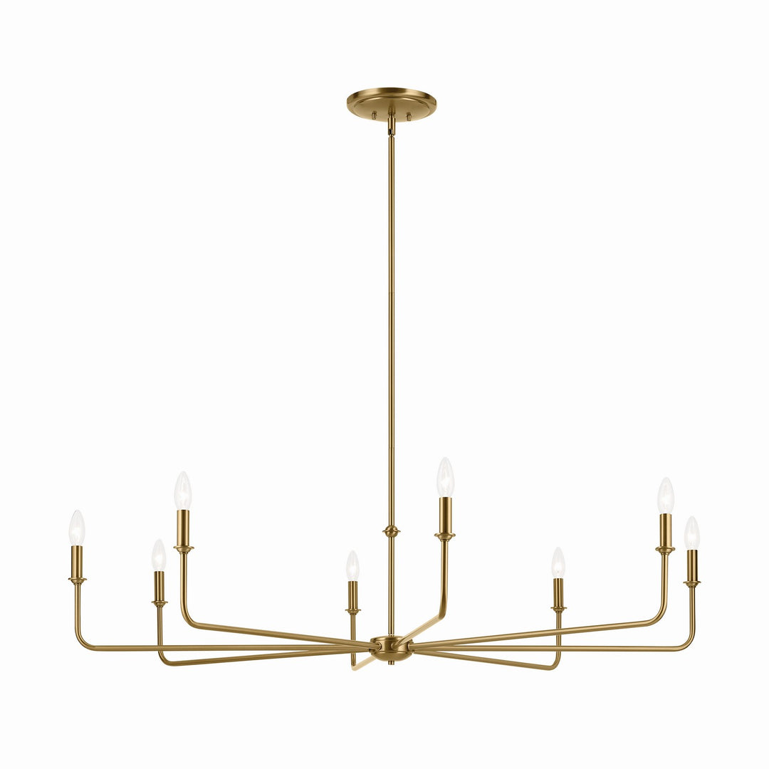 Kichler Canada - 52521BNB - Eight Light Chandelier - Pallas - Brushed Natural Brass