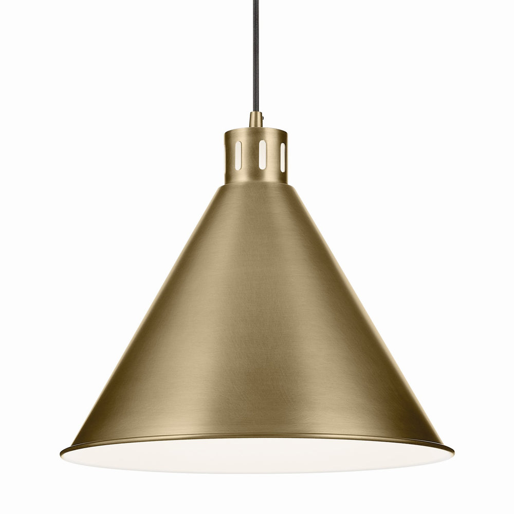 Kichler Canada - 52177NBR - One Light Pendant - Zailey - Natural Brass
