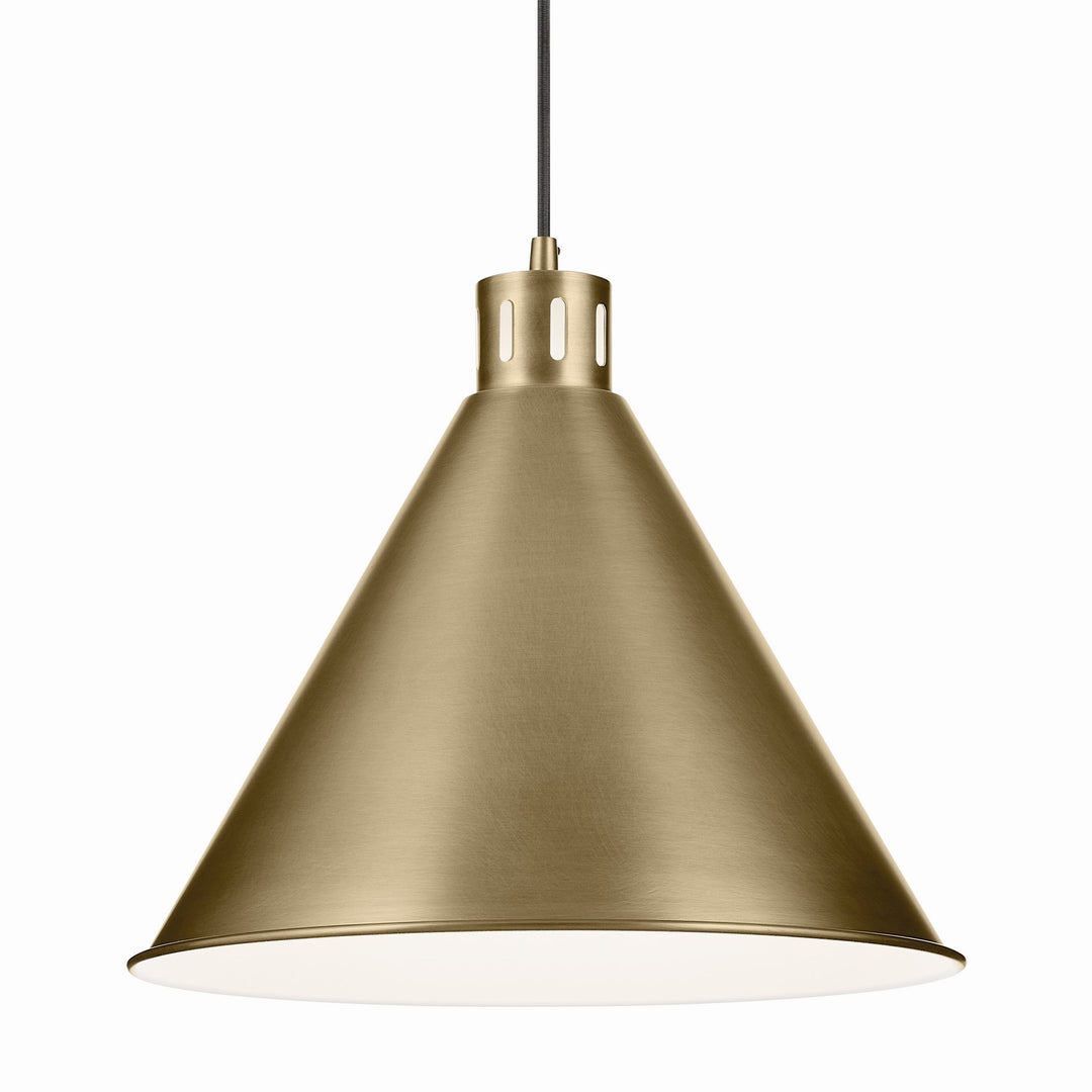 Kichler Canada - 52177NBR - One Light Pendant - Zailey - Natural Brass
