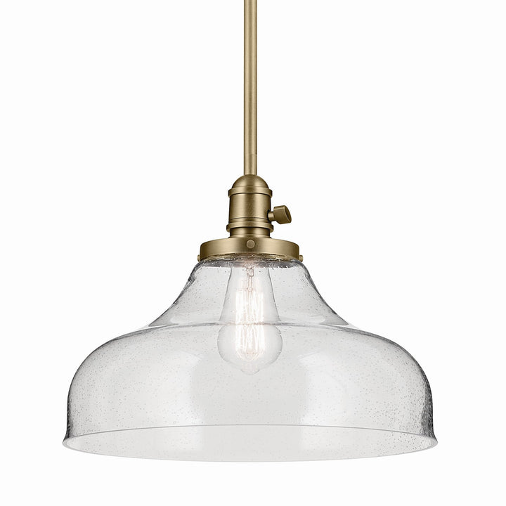 Kichler Canada - 43906NBR - One Light Pendant - Avery - Natural Brass