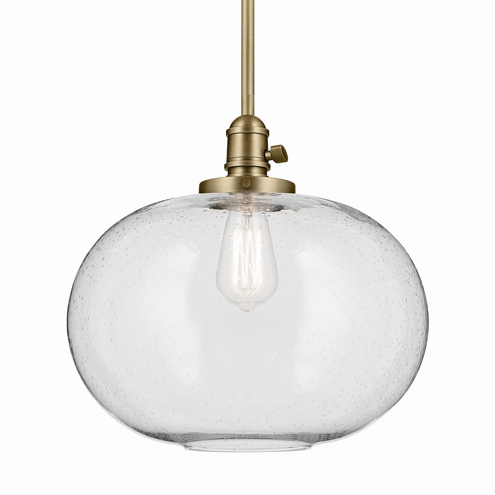 Kichler Canada - 43911NBR - One Light Pendant - Avery - Natural Brass