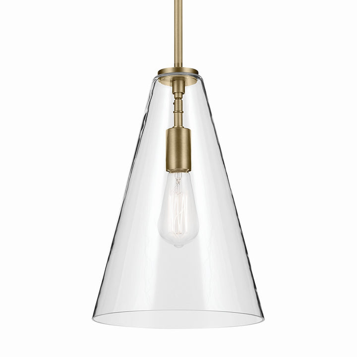 Kichler Canada - 42199NBR - One Light Pendant - Everly - Natural Brass