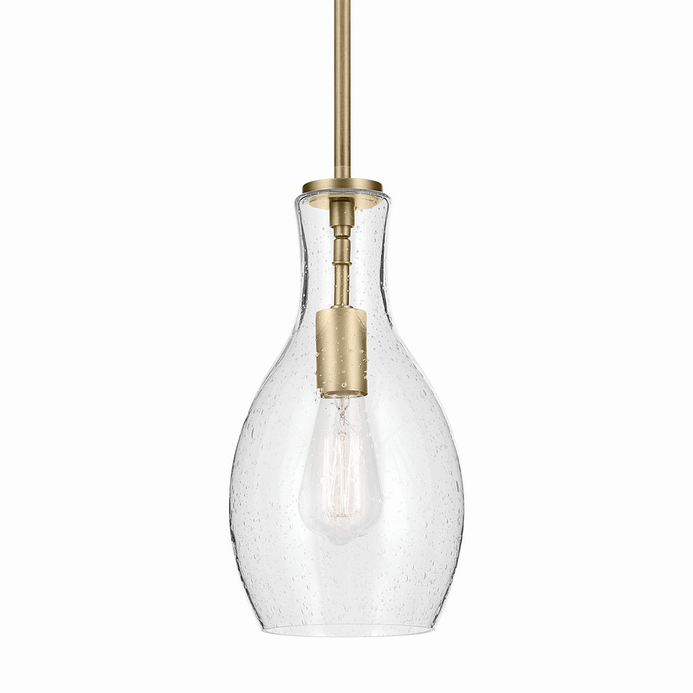 Kichler Canada - 42456NBRCS - One Light Pendant - Everly - Natural Brass