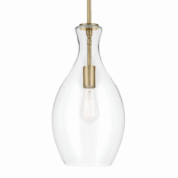 Kichler Canada - 42047NBRCS - One Light Pendant - Everly - Natural Brass
