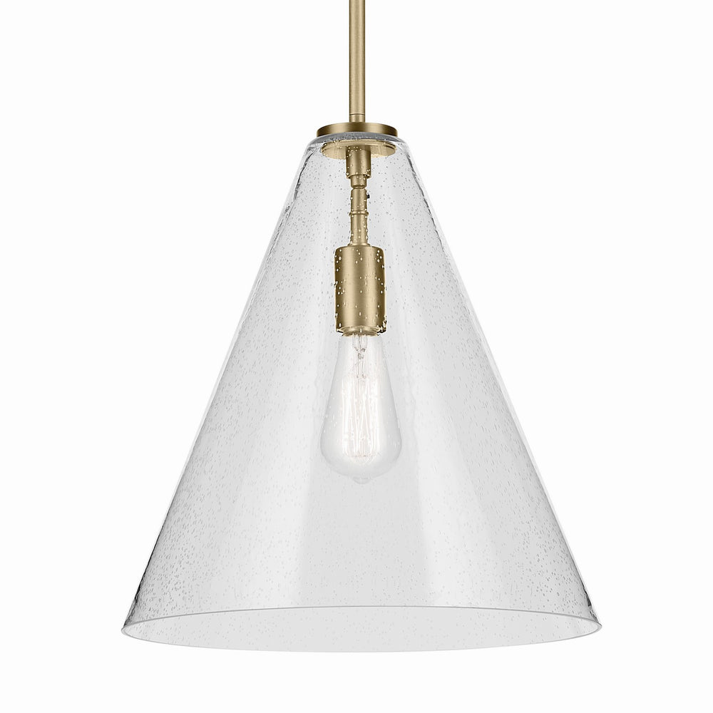 Kichler Canada - 42200NBRCS - One Light Pendant - Everly - Natural Brass