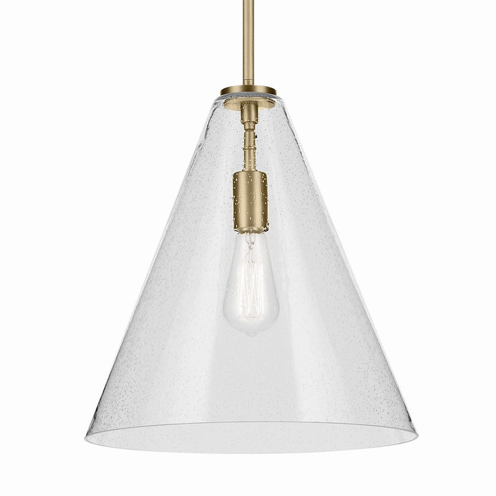 Kichler Canada - 42200NBRCS - One Light Pendant - Everly - Natural Brass