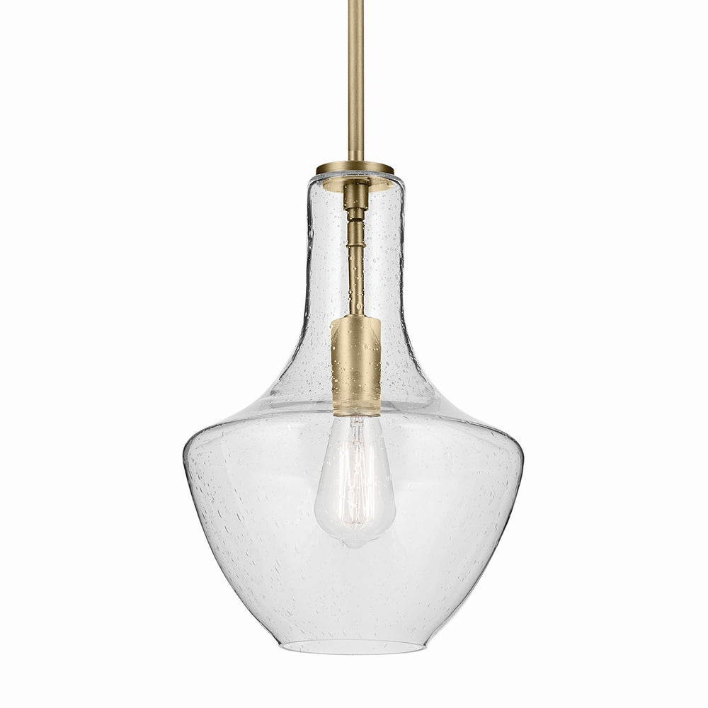 Kichler Canada - 42141NBRCS - One Light Pendant - Everly - Natural Brass