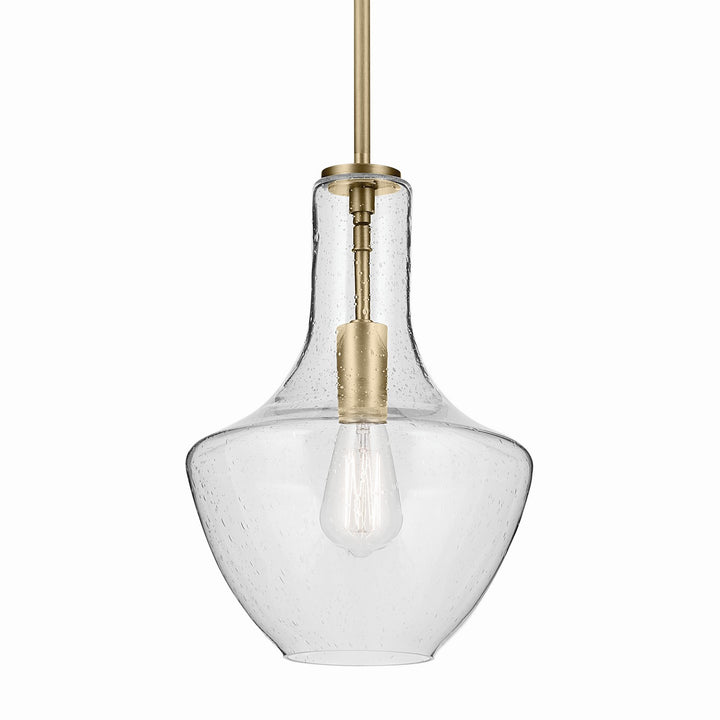 Kichler Canada - 42141NBRCS - One Light Pendant - Everly - Natural Brass