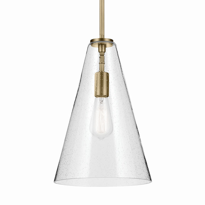 Kichler Canada - 42199NBRCS - One Light Pendant - Everly - Natural Brass