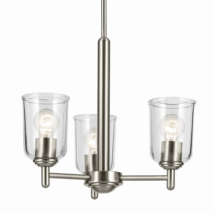 Kichler Canada - 43670NICLR - Three Light Mini Chandelier - Shailene - Brushed Nickel
