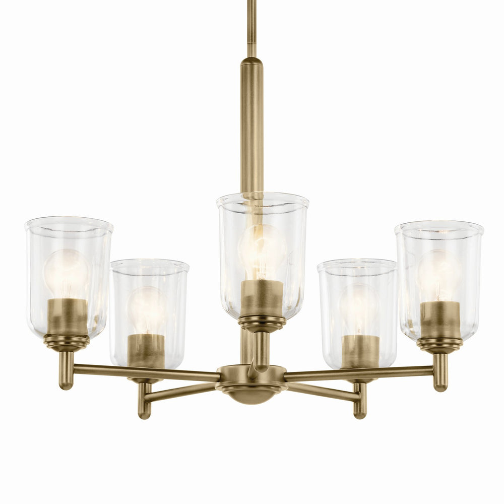 Kichler Canada - 43671NBRCLR - Five Light Chandelier - Shailene - Natural Brass