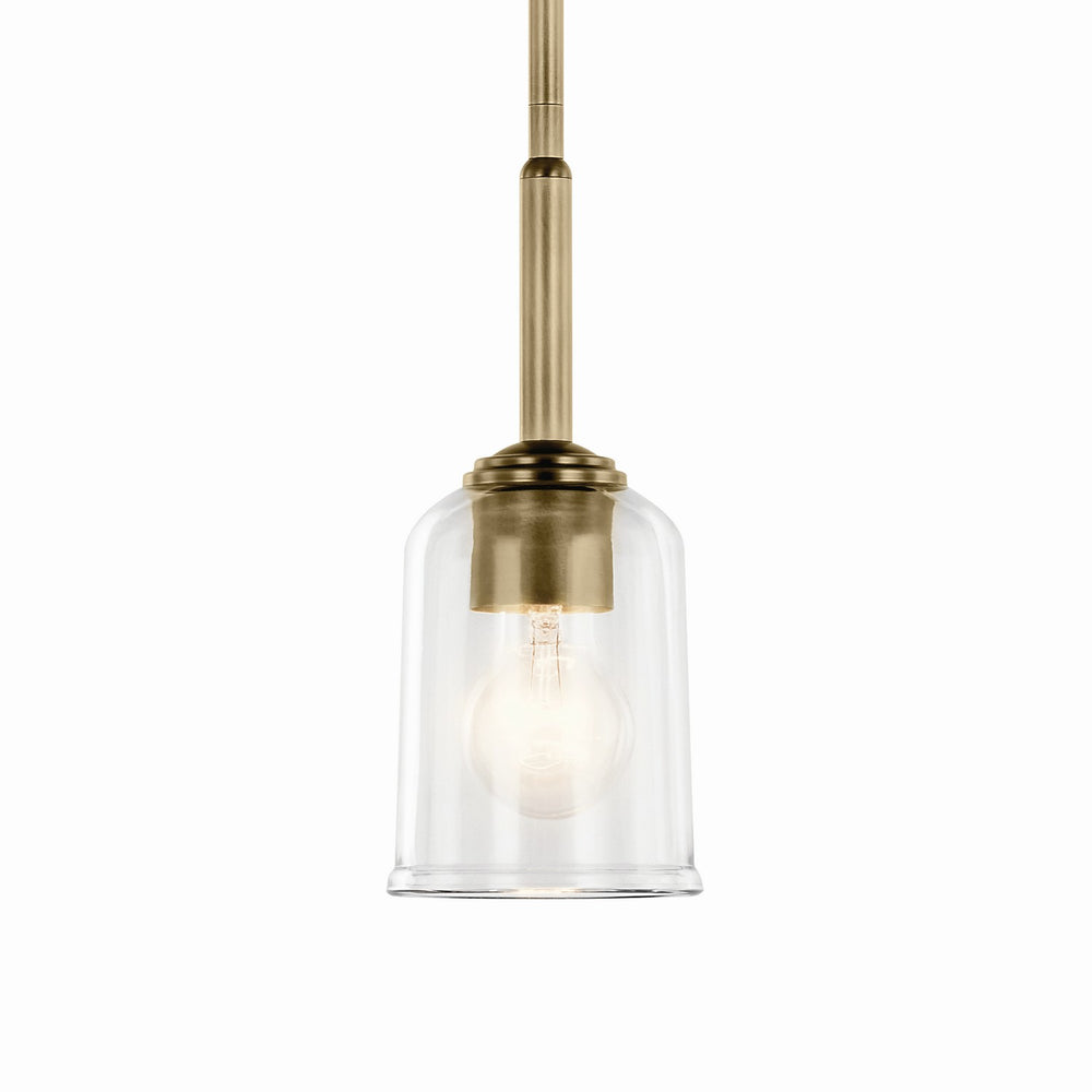 Kichler Canada - 43674NBRCLR - One Light Mini Pendant - Shailene - Natural Brass