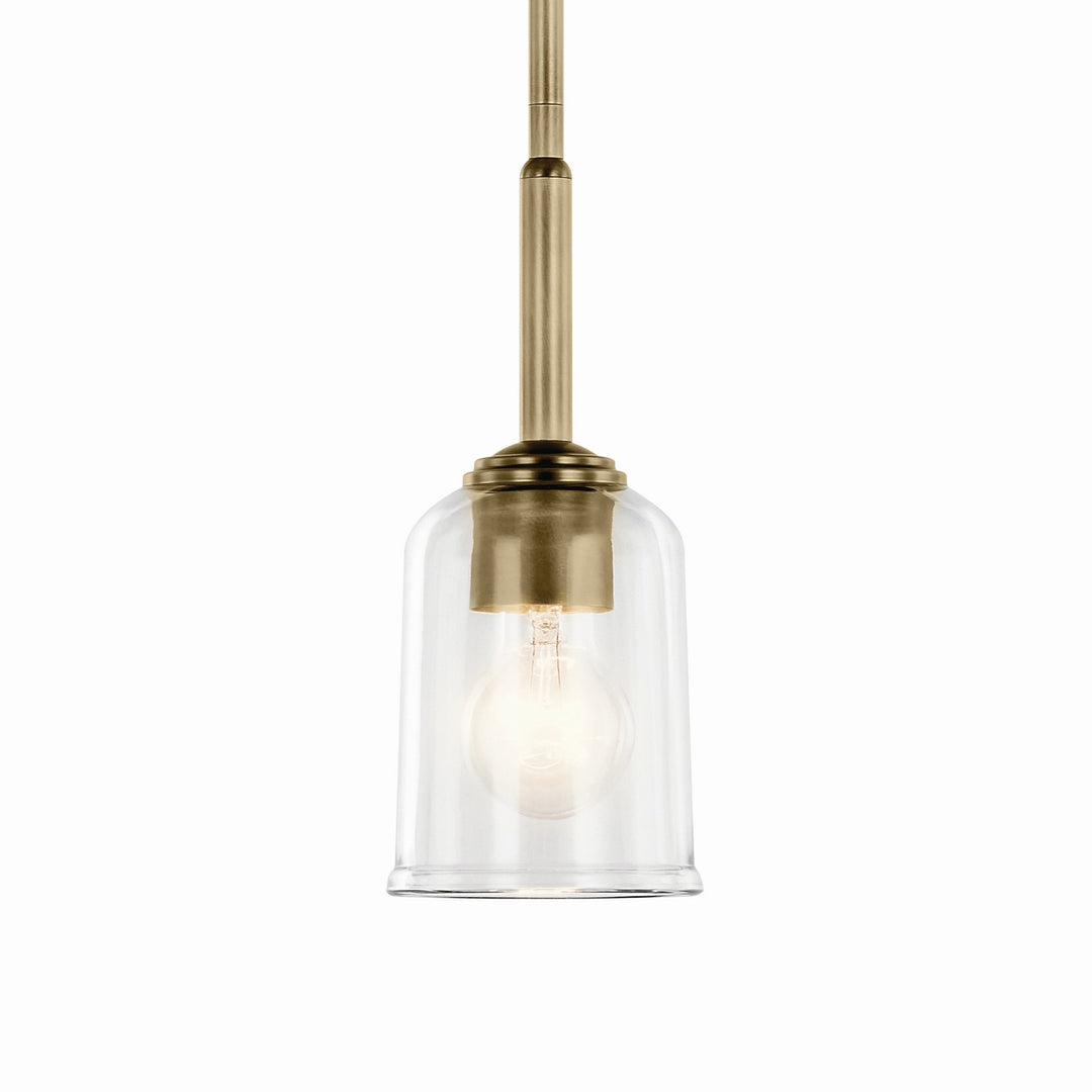 Kichler Canada - 43674NBRCLR - One Light Mini Pendant - Shailene - Natural Brass