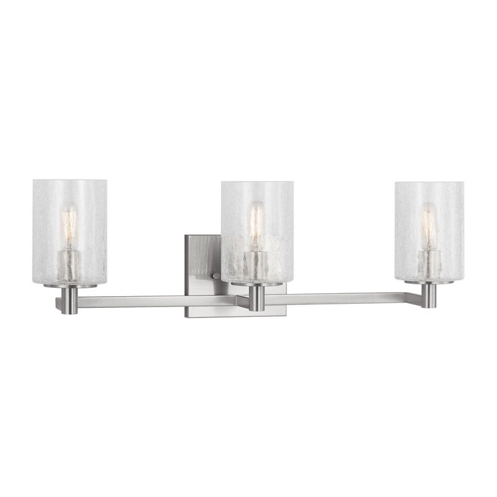 Generation Lighting Canada - GLV1033EN/BS - Three Light Wall / Bath - Parker - Brushed Steel