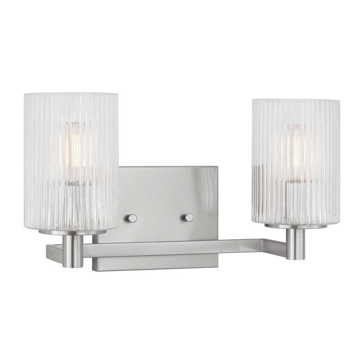 Generation Lighting Canada - GLV1042EN/BS - Two Light Wall / Bath - Lando - Brushed Steel