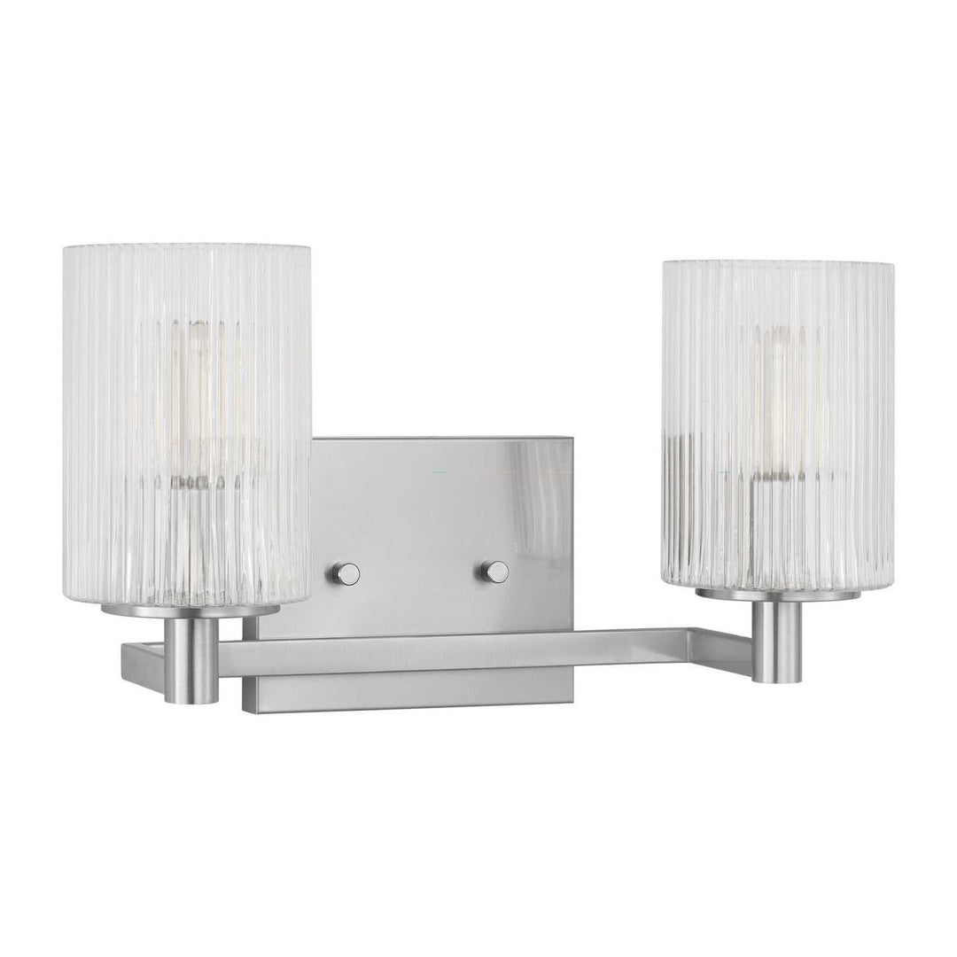 Generation Lighting Canada - GLV1042EN/BS - Two Light Wall / Bath - Lando - Brushed Steel