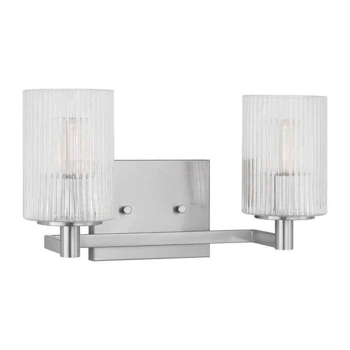 Generation Lighting Canada - GLV1042EN/BS - Two Light Wall / Bath - Lando - Brushed Steel