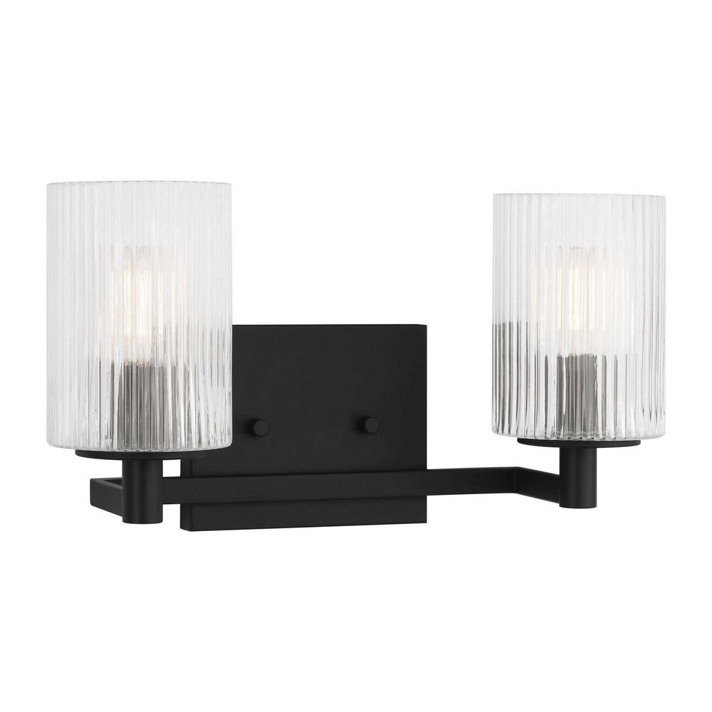 Generation Lighting Canada - GLV1042EN/MBK - Two Light Wall / Bath - Lando - Midnight Black