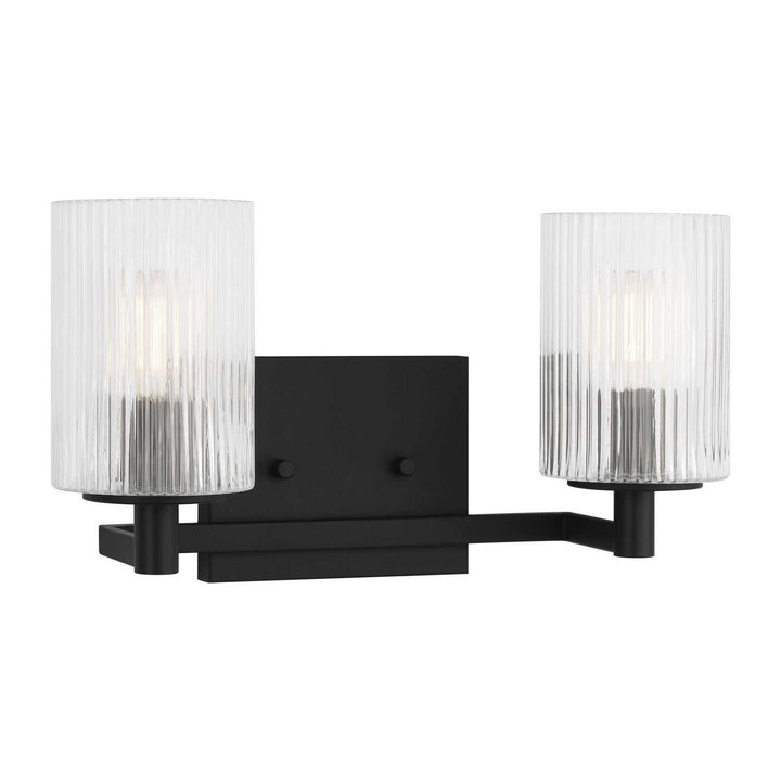 Generation Lighting Canada - GLV1042EN/MBK - Two Light Wall / Bath - Lando - Midnight Black