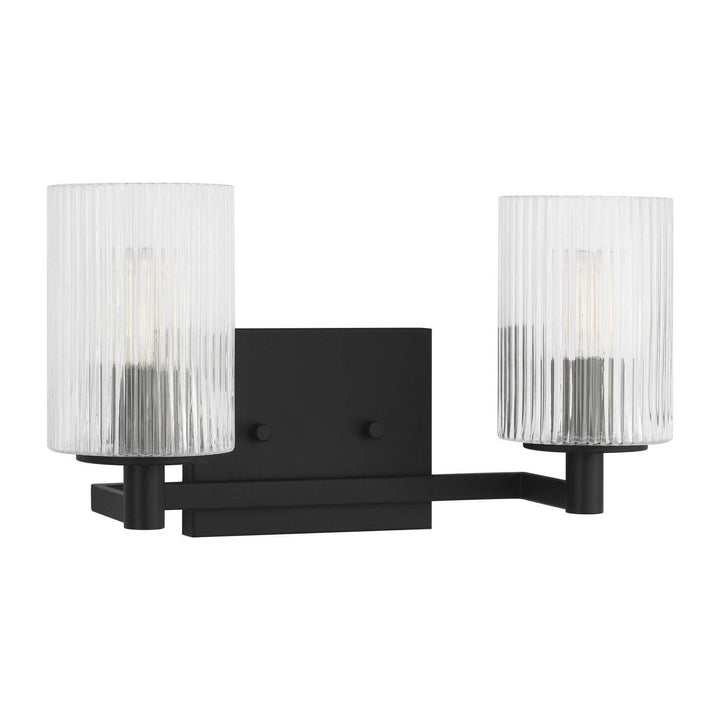 Generation Lighting Canada - GLV1042EN/MBK - Two Light Wall / Bath - Lando - Midnight Black