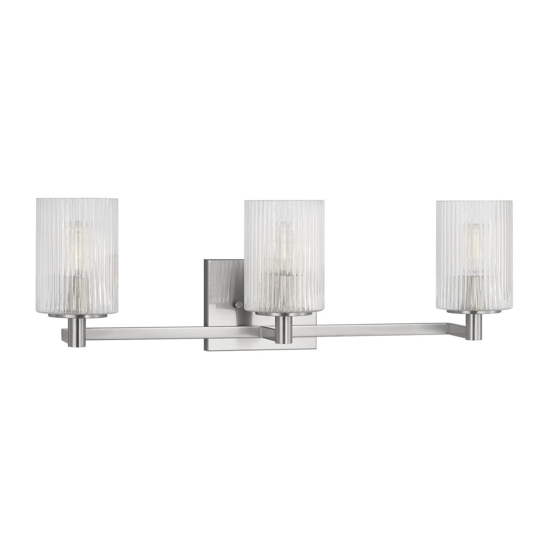 Generation Lighting Canada - GLV1043EN/BS - Three Light Wall / Bath - Lando - Brushed Steel