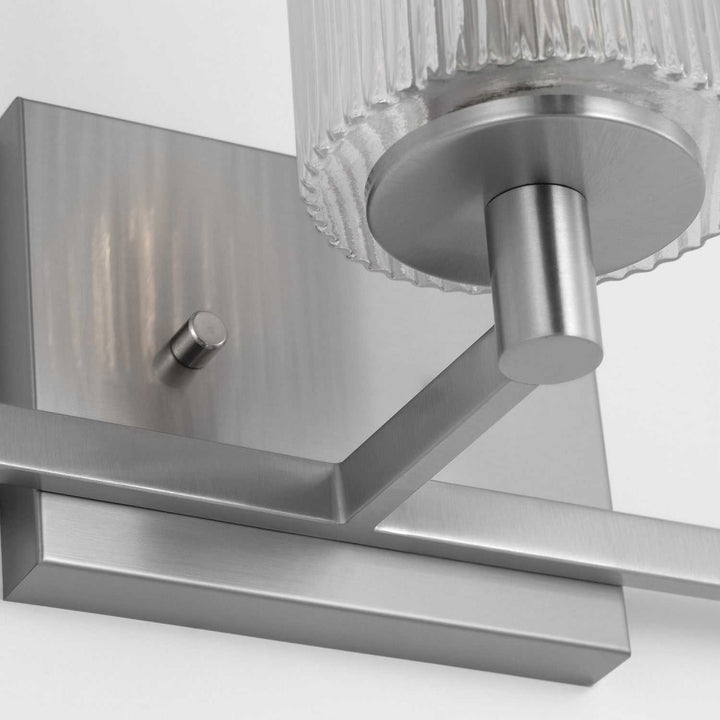 Generation Lighting Canada - GLV1043EN/BS - Three Light Wall / Bath - Lando - Brushed Steel