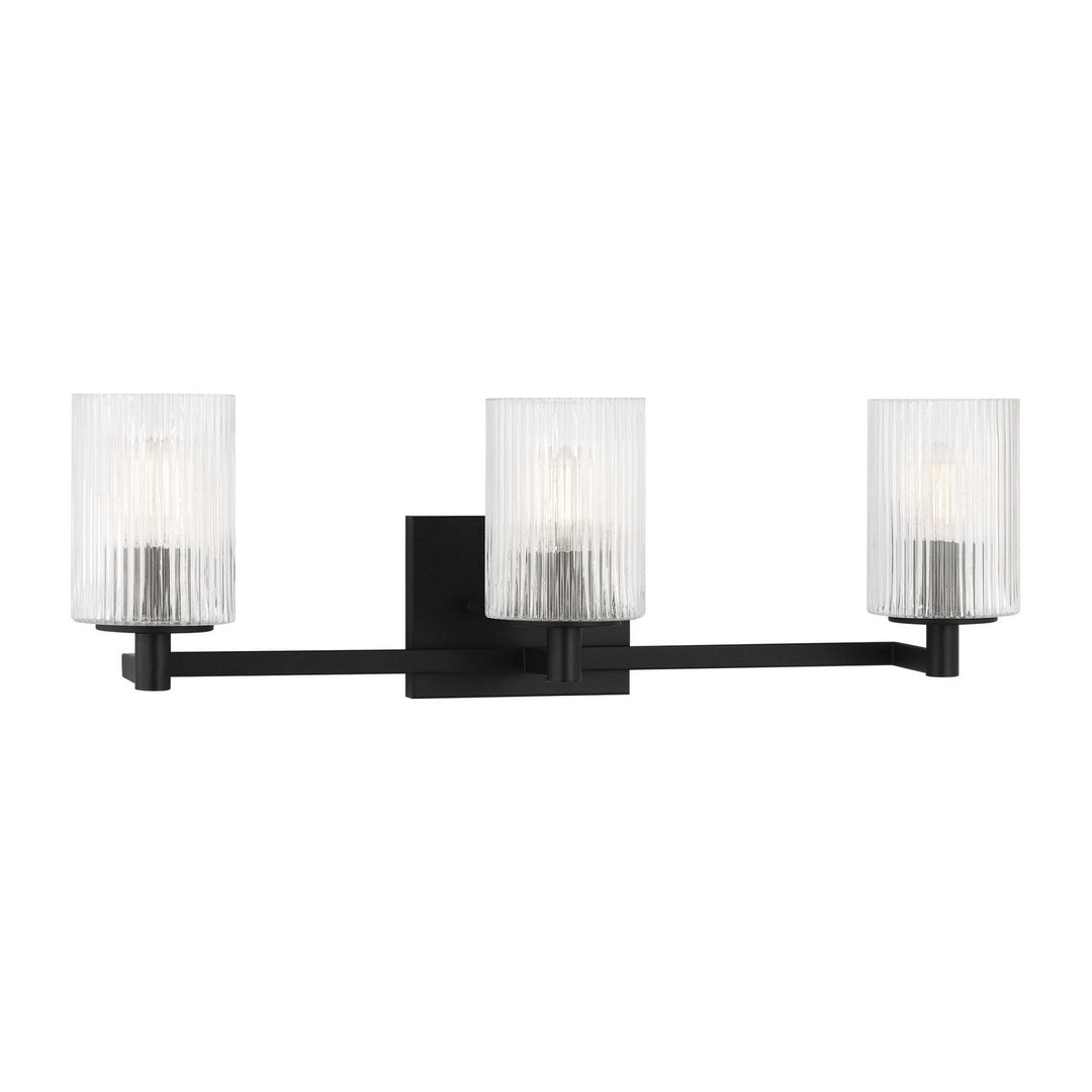 Generation Lighting Canada - GLV1043EN/MBK - Three Light Wall / Bath - Lando - Midnight Black